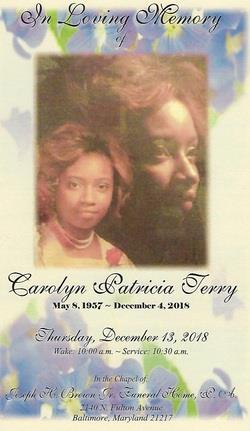 Carolyn Terry Obituary