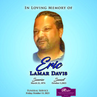 Obituary information for Eric Quinshun Davis