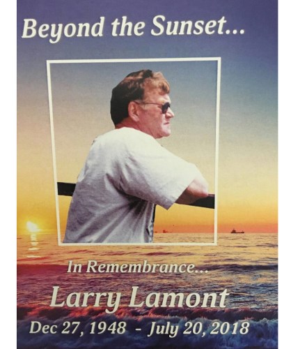 Larry A. Lamont obituary, December 27, 1948-July 20, 2018, Calgary, SK