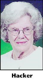 MARJORIE ESTHER HACKER obituary, 1919-2015, Fort Wayne, IN