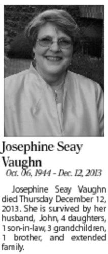 Josephine Seay Vaughn obituary