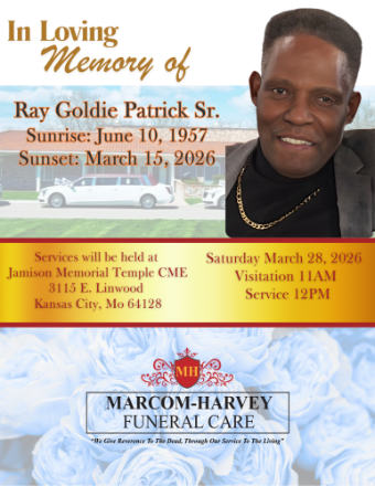 Patrick　引き取り Ray G. Patrick Sr. Obituary (2026) - Kansas City, MO - Marcom
