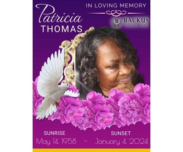 Patricia Thomas Obituary (2024) Florence, SC Backus Funeral Home