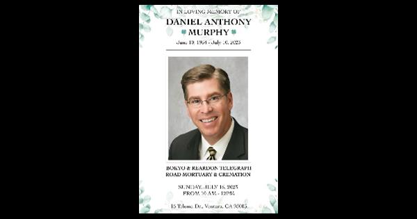 Newcomer Family Obituaries - Daniel J. 'Dan' Murphy 1947 - 2022