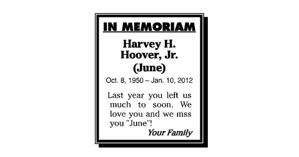 Harvey Hoover Obituary (2013) - South Bend, IN - South Bend Tribune