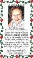 Jane E. Crossman obituary