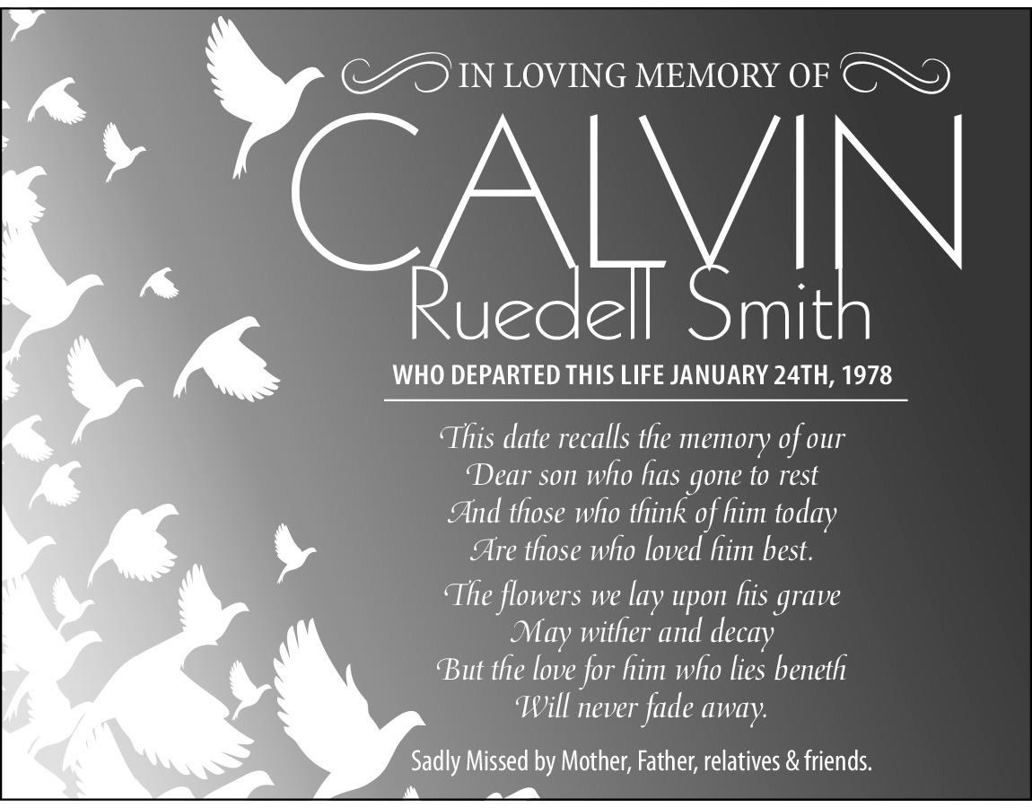Calvin Smith Obituary (2017) Warwick, Bermuda The Royal Gazette