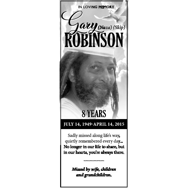 Gary Robinson Obituary (2023) Legacy Remembers