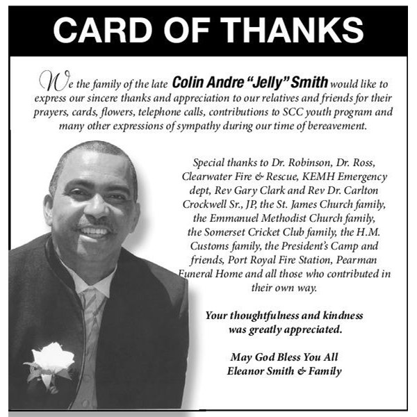 Colin Smith Obituary (2015) Hamilton Parish, Bermuda The Royal Gazette