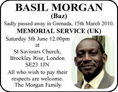 BASIL MORGAN Obituary 2010 Isle of Man Isle of Man Isle of