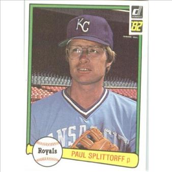 A well-done double play! Paul Splittorff to Frank White to Willie