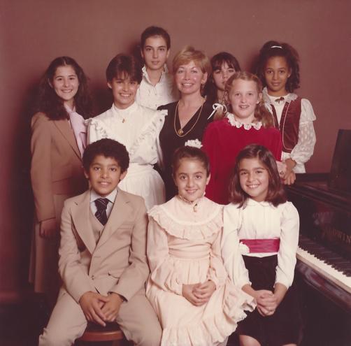 Alyce Mayo as a piano teacher