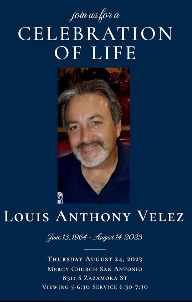 Louis Velez Obituary - Camero Funeral Home - Von Ormy - 2023